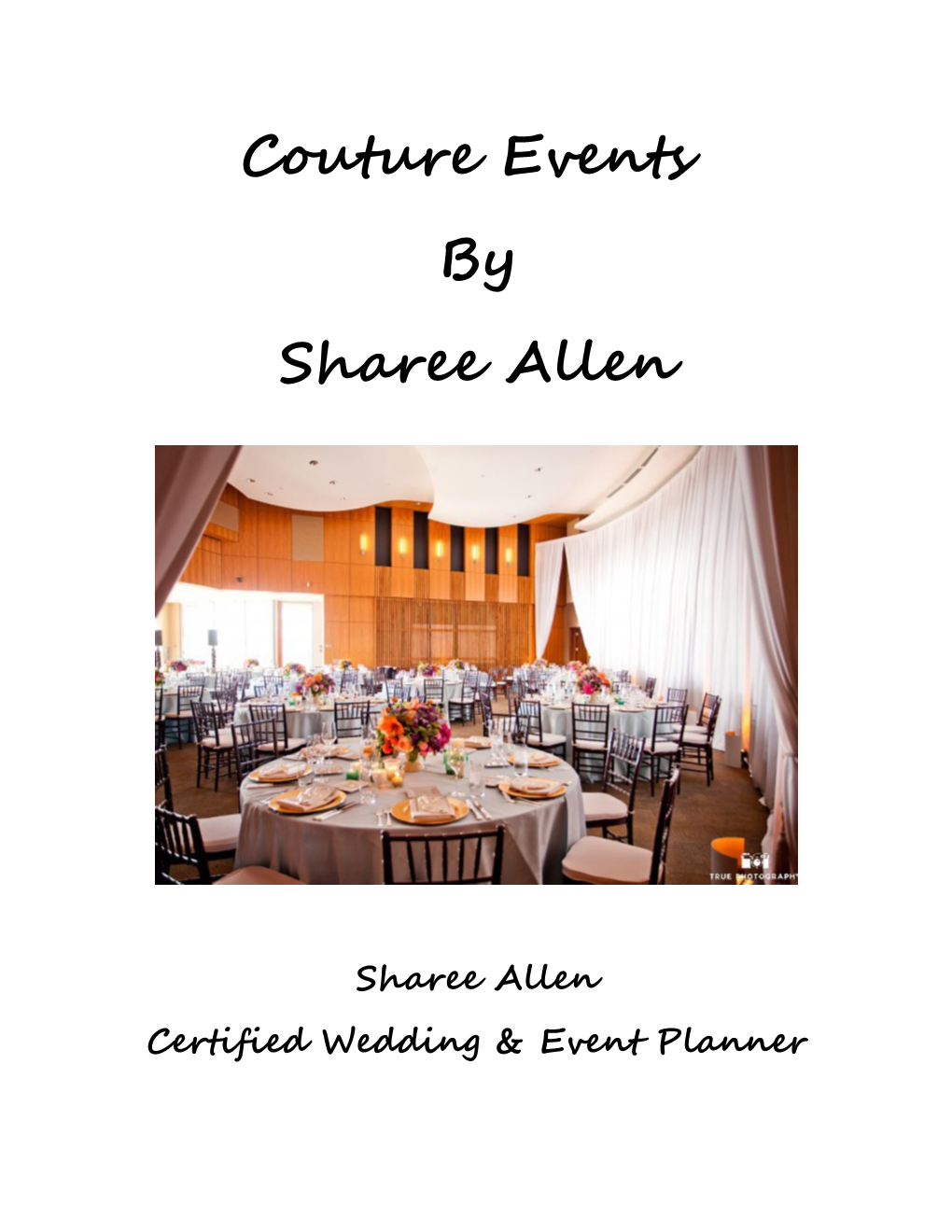 Certified Wedding & Event Planner