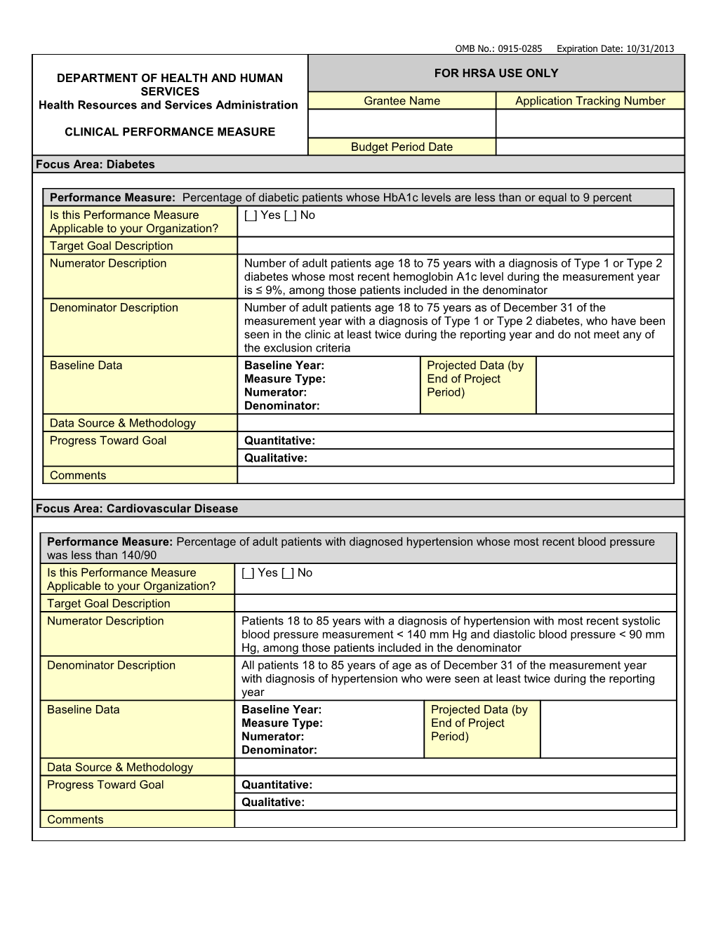 NCC - Clinical Performance Measures