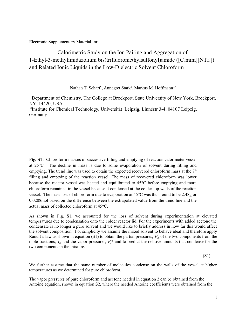 Calorimetric Study on the Ion Pairing and Aggregation Of