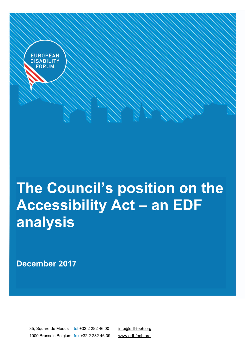 EDF Analysis of Council's Position on the Accessbility Act