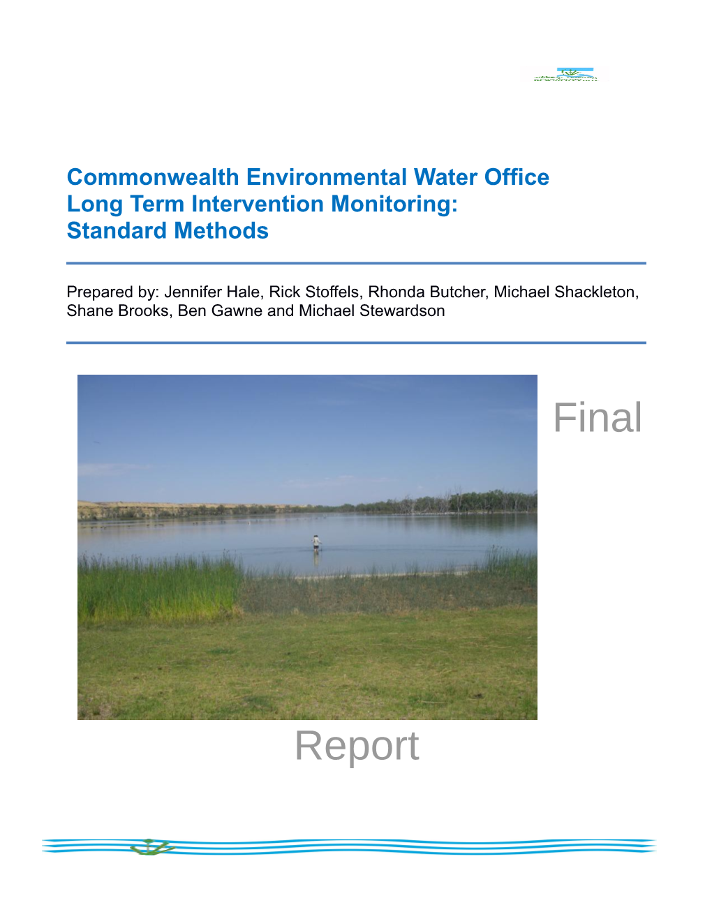 Commonwealth Environmental Water Office Long Term Intervention Monitoring: Standard Methods