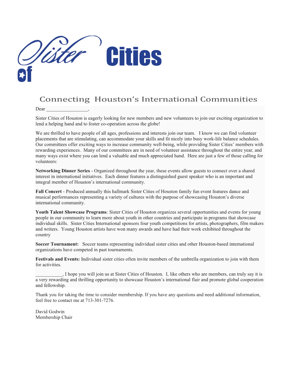 Connecting Houston S Internationalcommunities