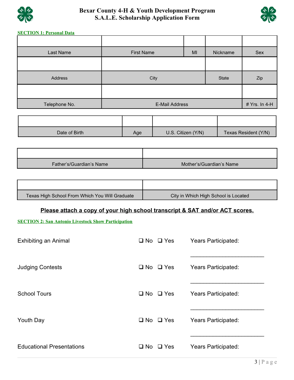 Bexar County 4-H & Youth Development Program