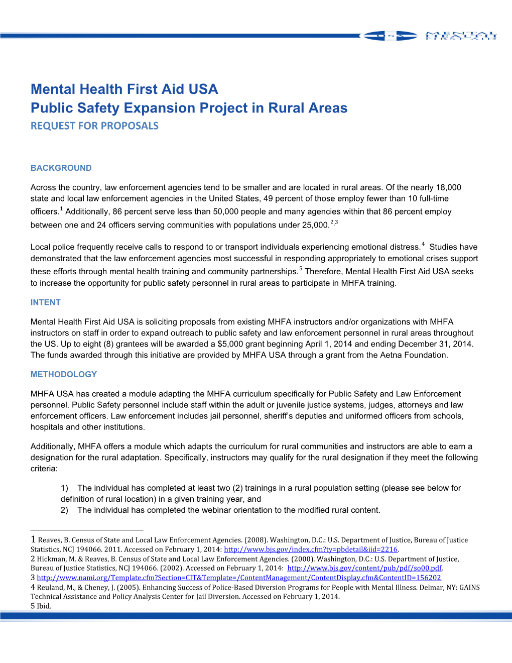 Mental Health First Aid USA