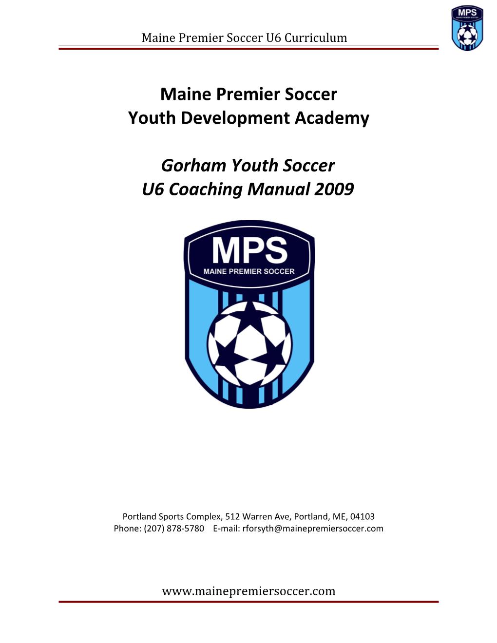 Massachusetts Premier Soccer Lesson Plan