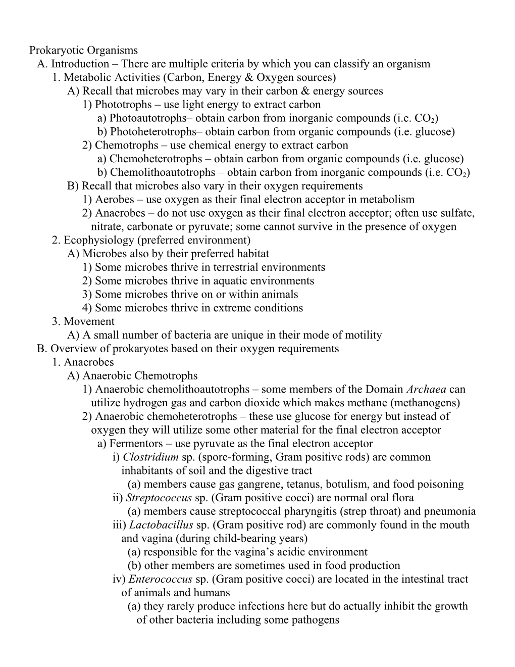 A. Introduction There Are Multiple Criteriaby Which You Can Classify an Organism