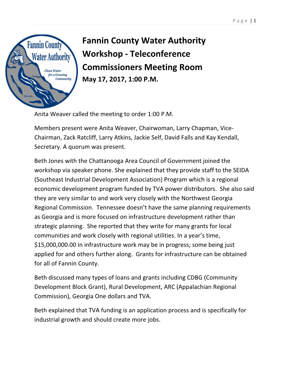 Workshop - Teleconference