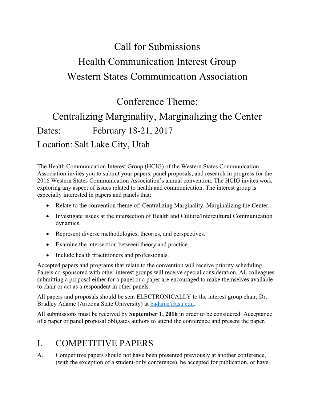 Health Communication Interest Group