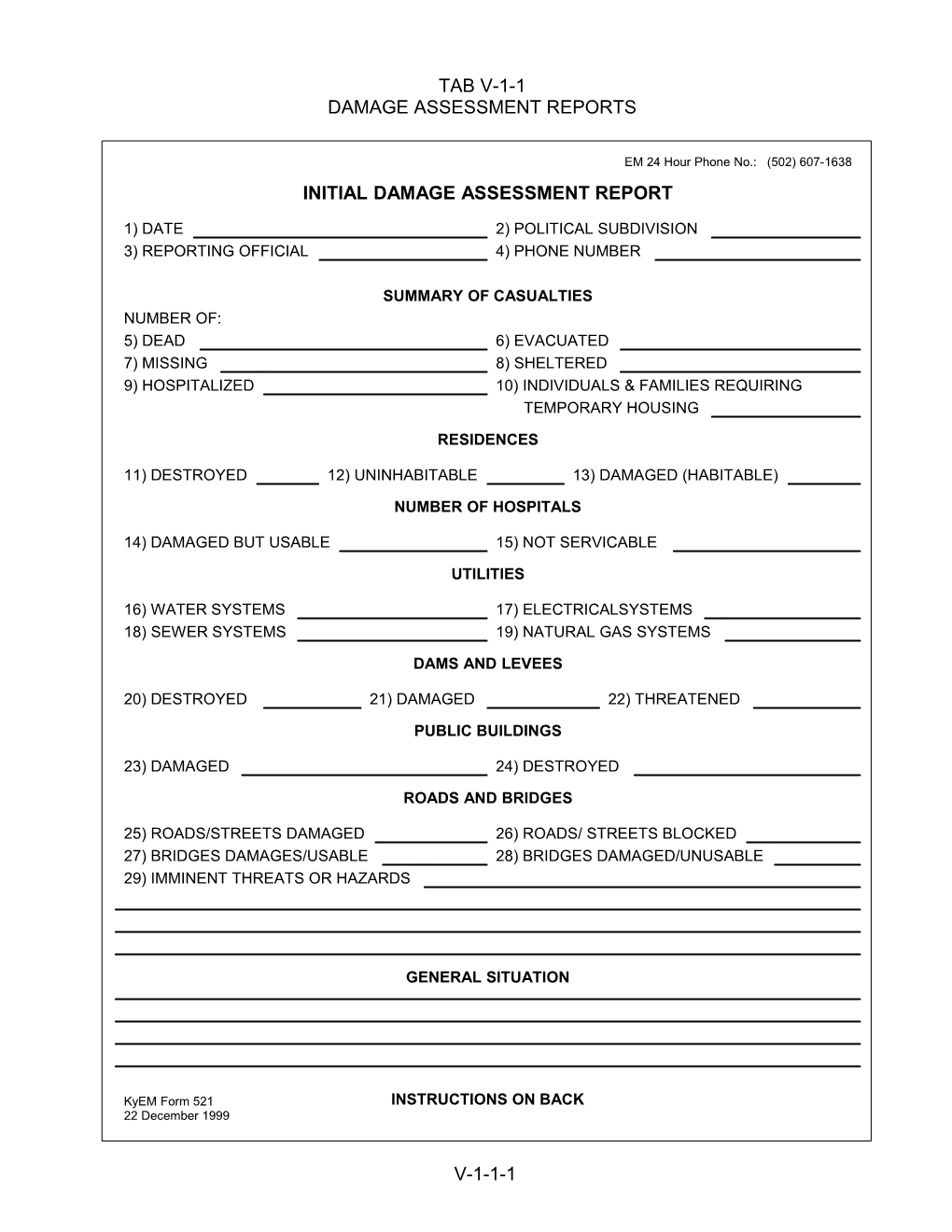 Initial PDA Form