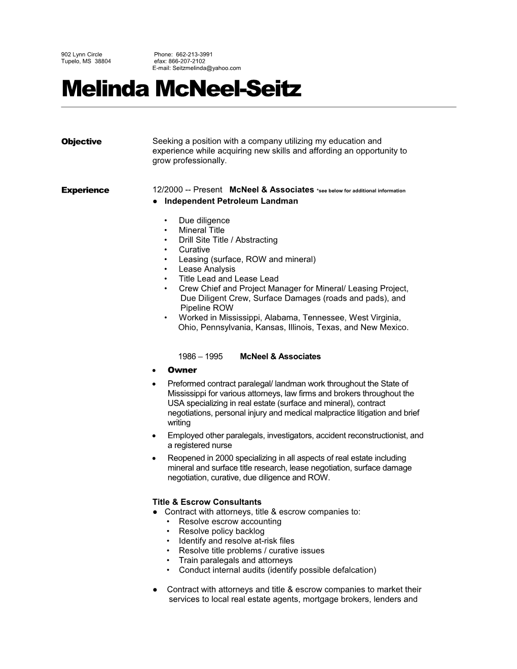 Melinda Mcneel-Seitz
