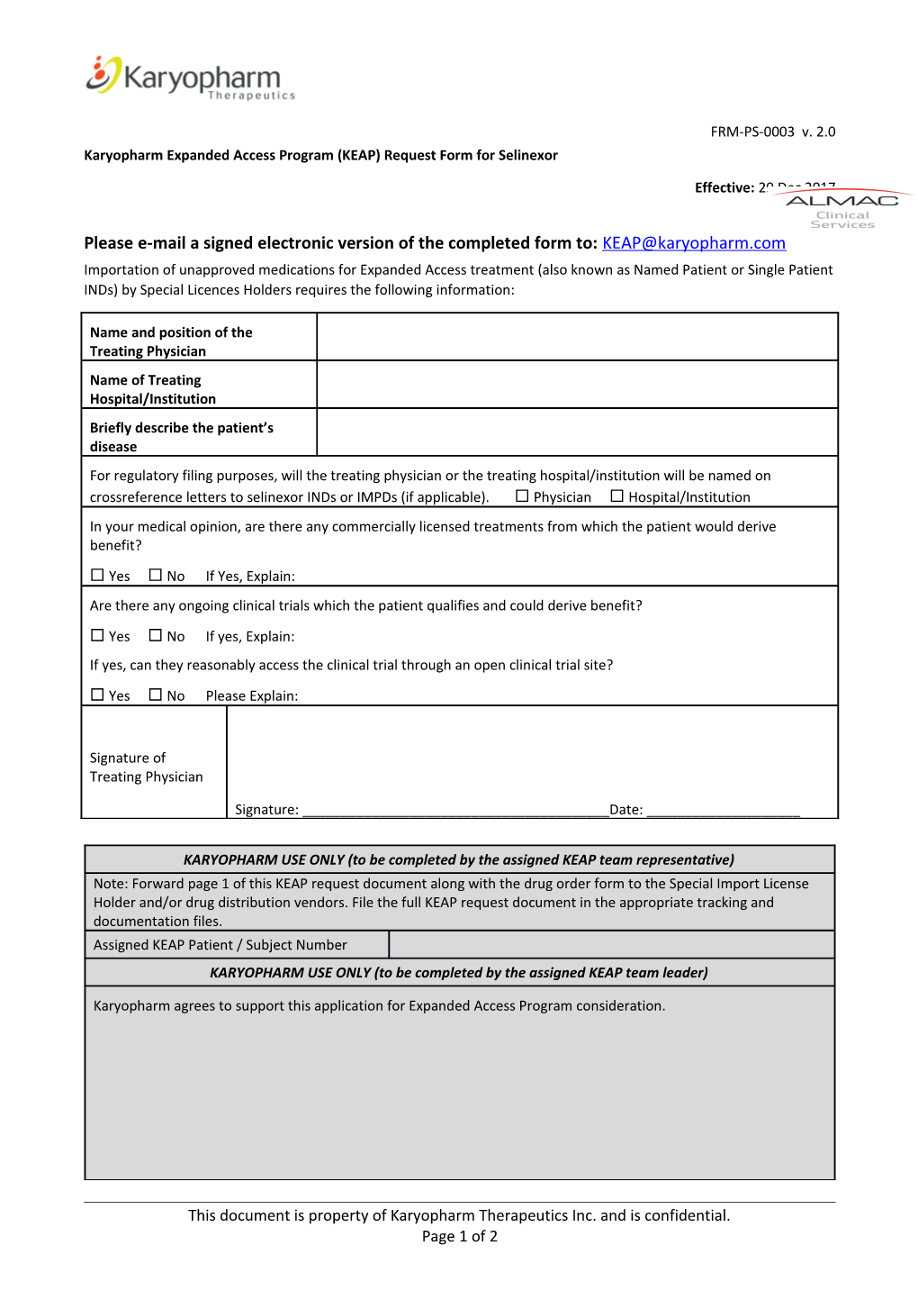 Please E-Mail a Signed Electronic Version of the Completed Form To