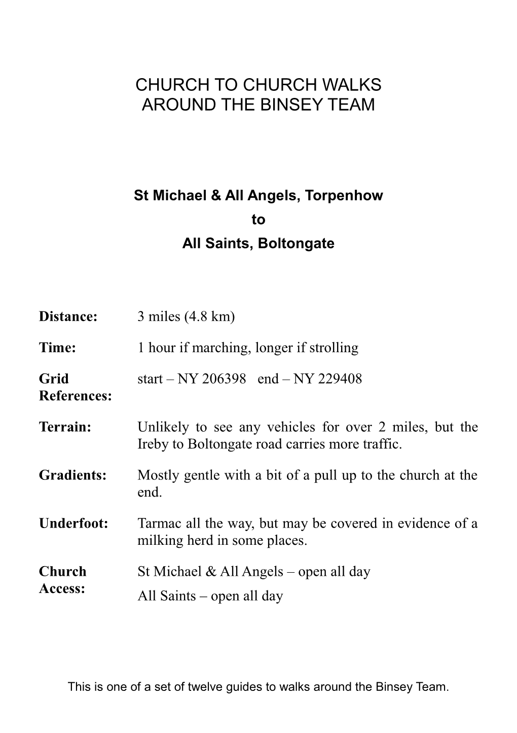 St Michael & All Angels, Torpenhow