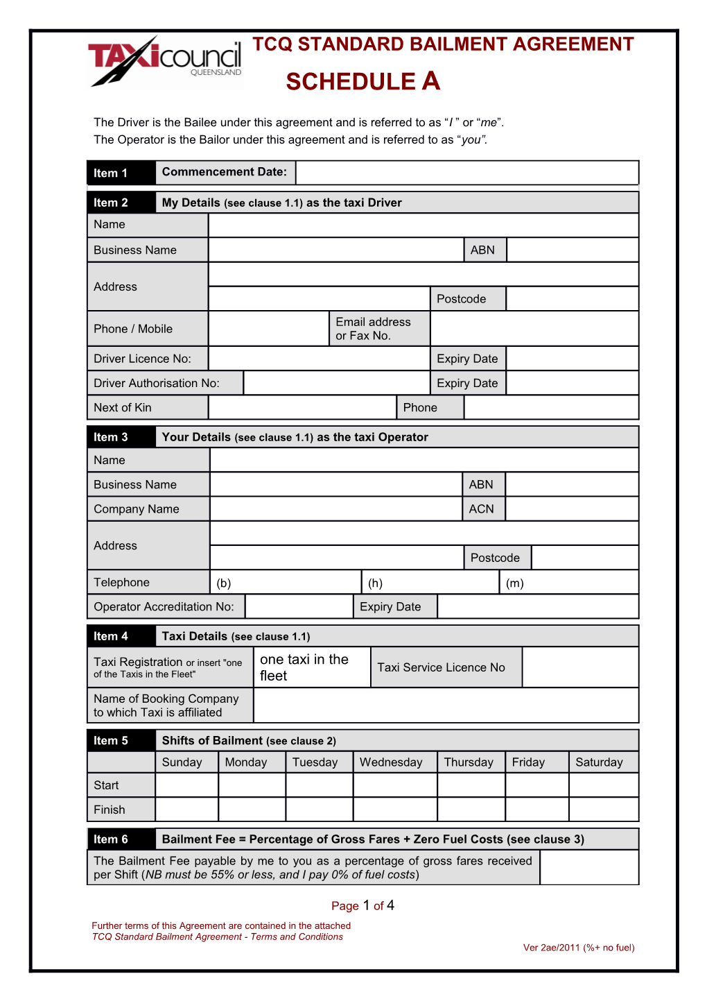 Execution/ Acceptance Provisions