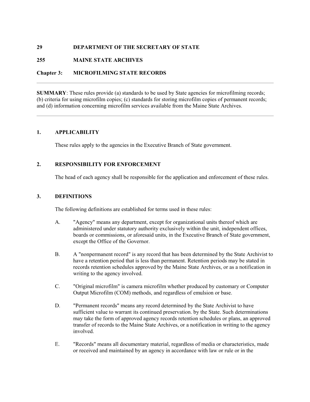 Chapter 3:MICROFILMING STATE RECORDS