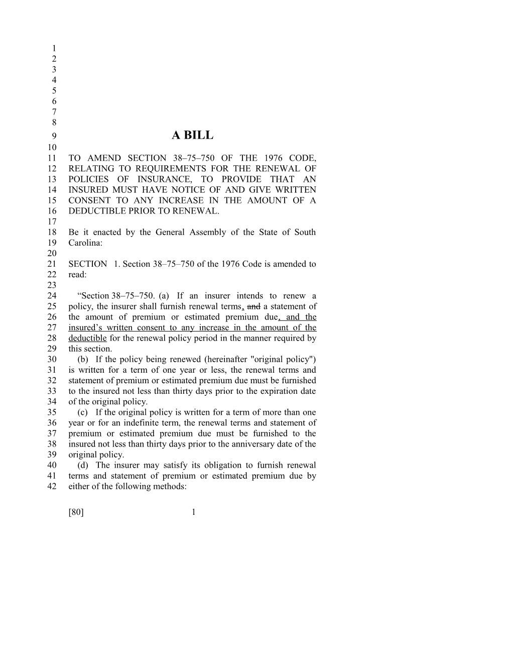 2015-2016 Bill 80 Text of Previous Version (Dec. 3, 2014) - South Carolina Legislature Online