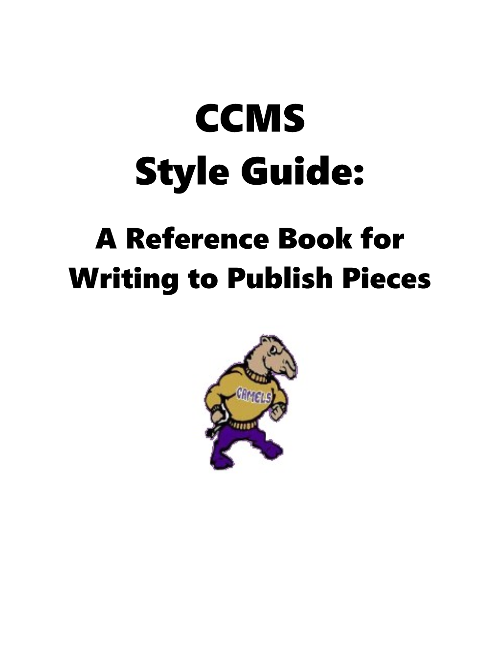 A Reference Book for Writing to Publish Pieces