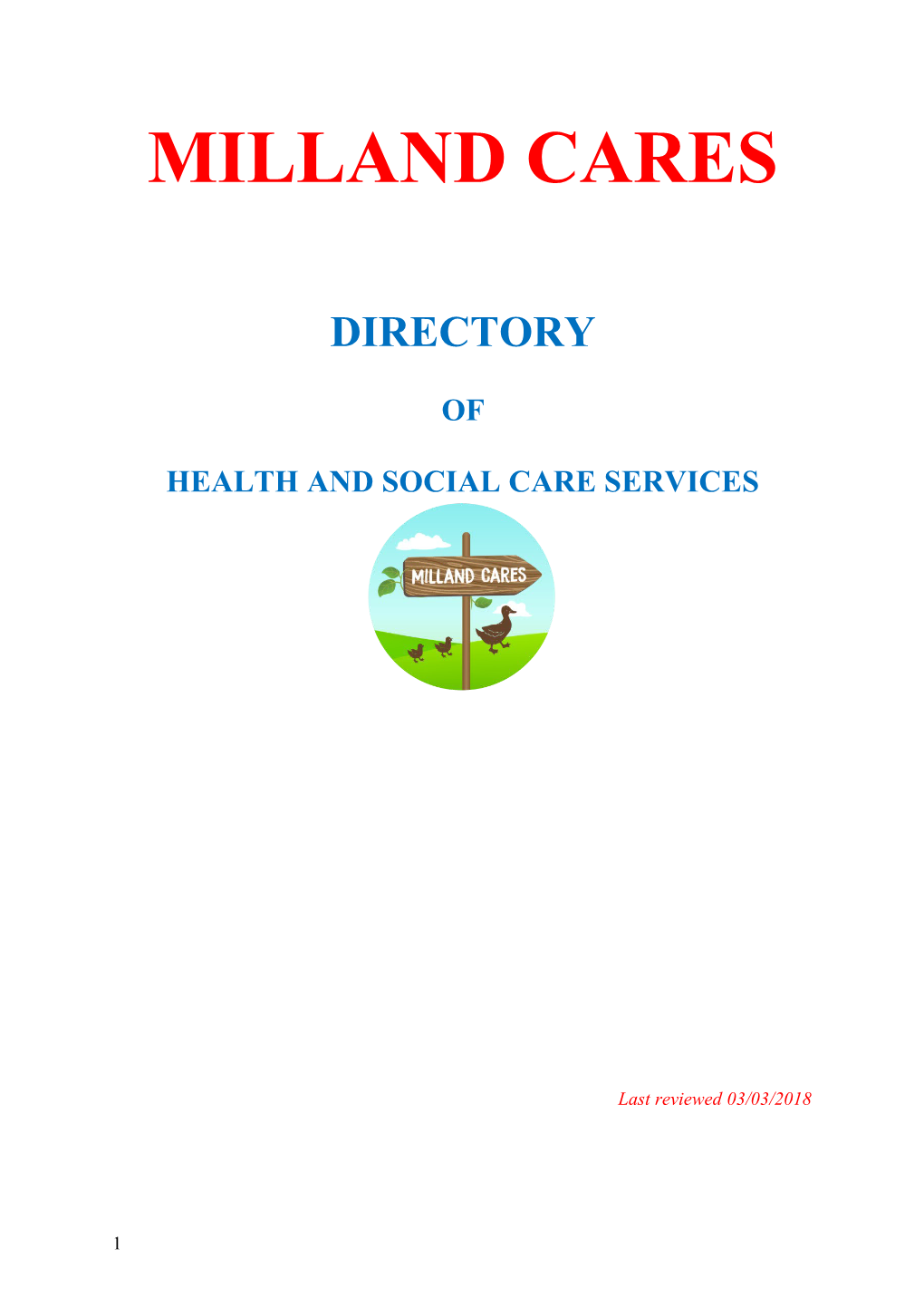 Health and Social Care Services