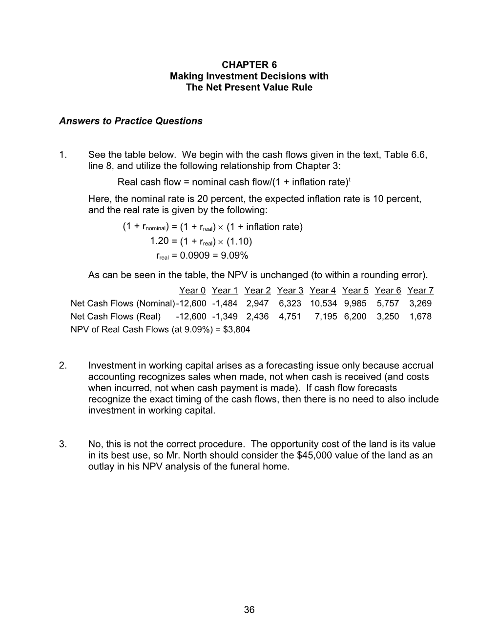 The Net Present Value Rule