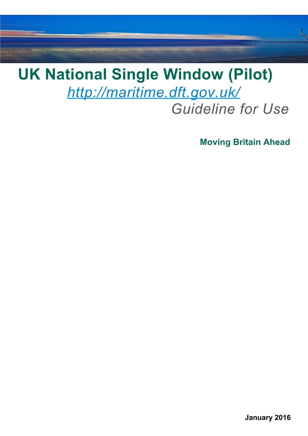 UK National Single Window