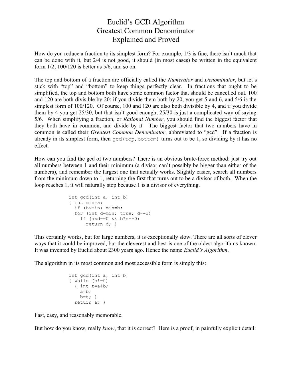 Euclid S GCD Algorithm