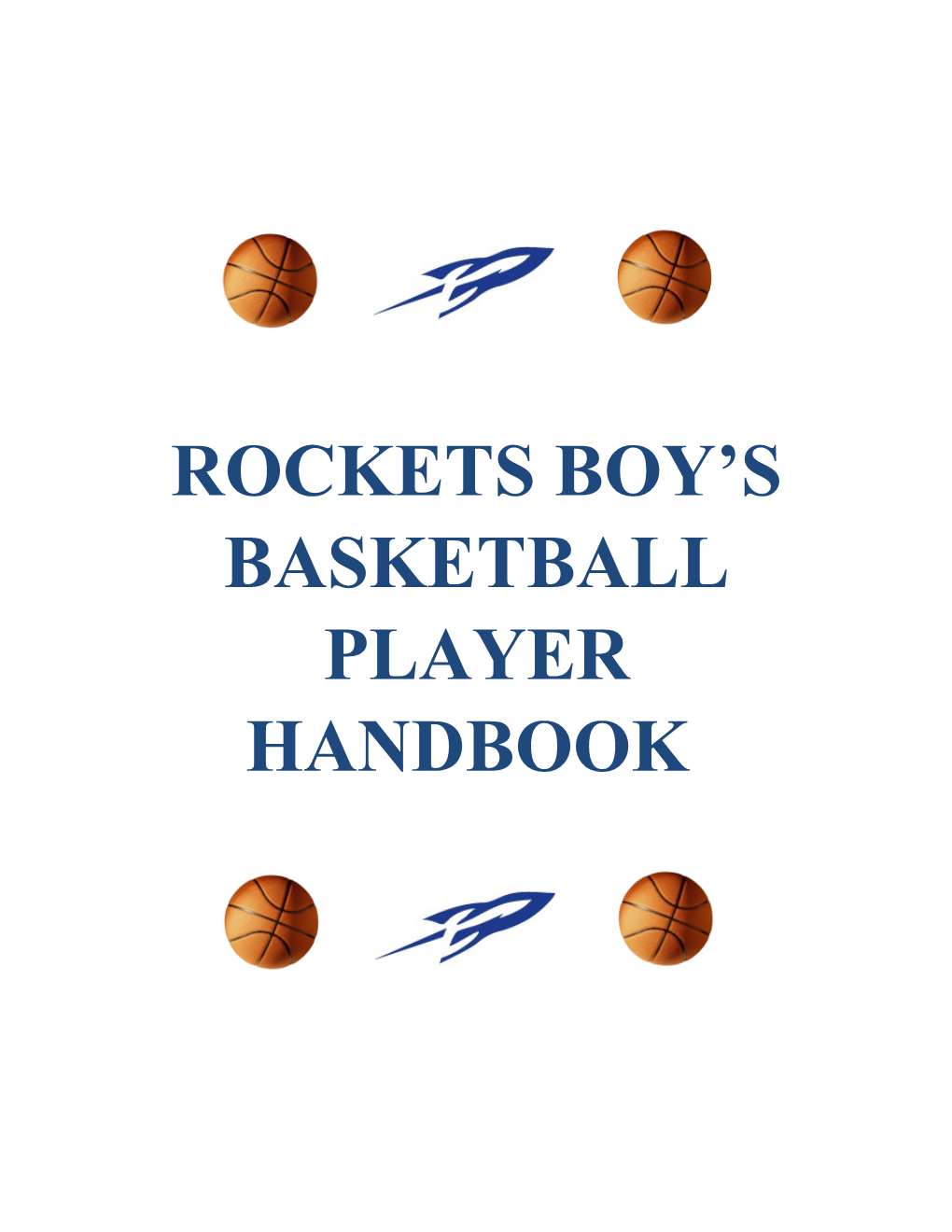 Rockets Boy S Basketball Player Handbook