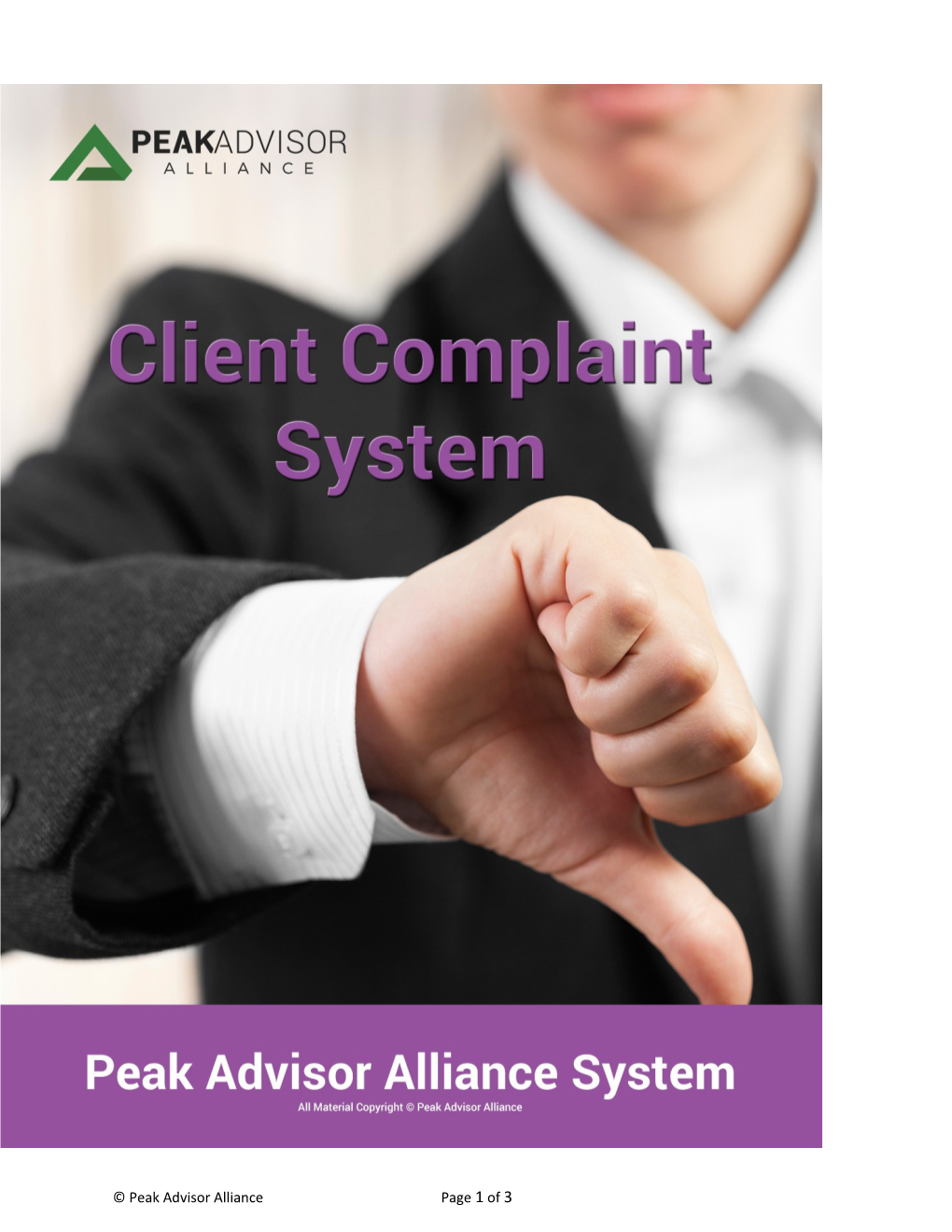 Client Complaint System