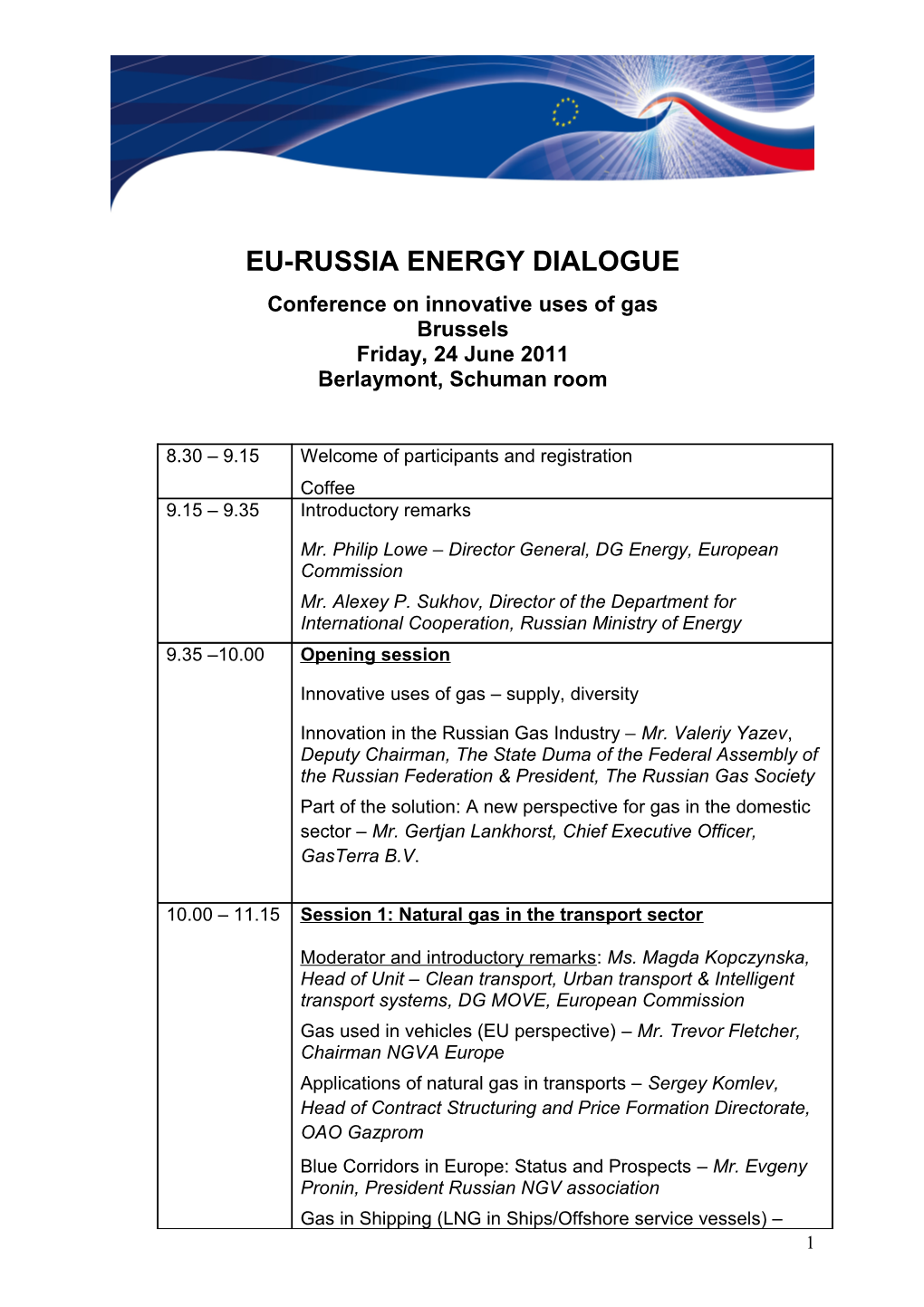 Conference on Innovative Uses of Gas