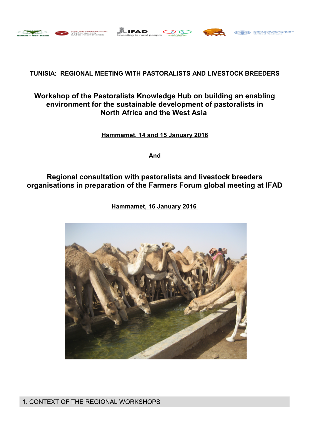 Tunisia: Regional Meeting with Pastoralists and Livestock Breeders