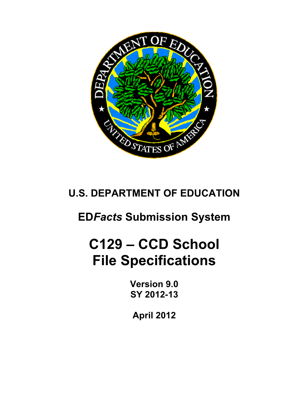 CCD School File Specifications