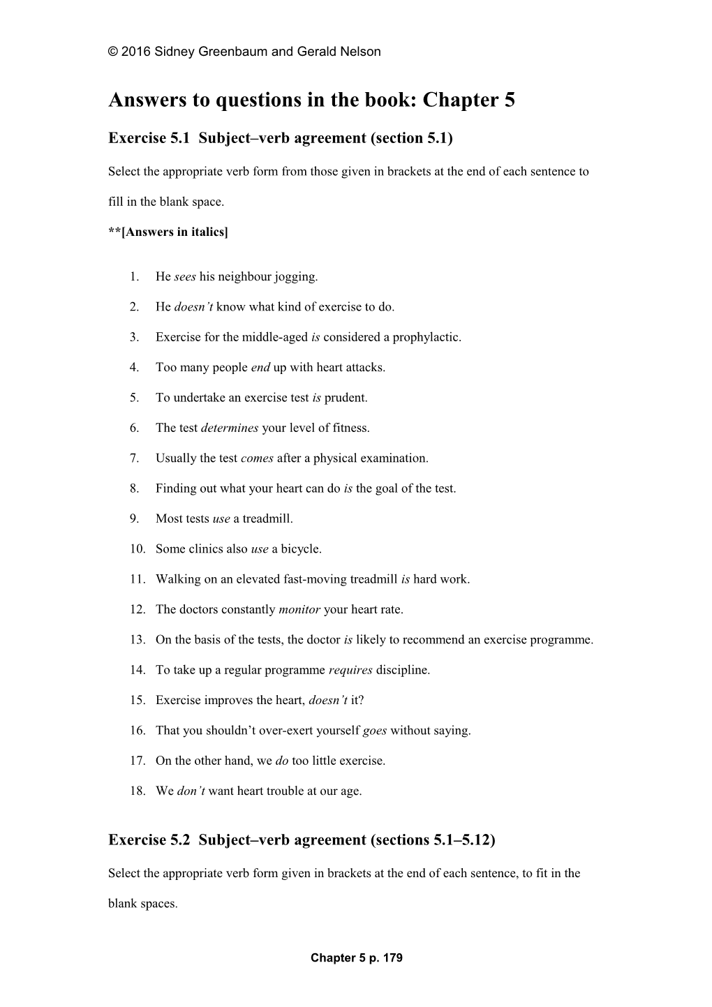 Answers to Questions in the Book: Chapter 5