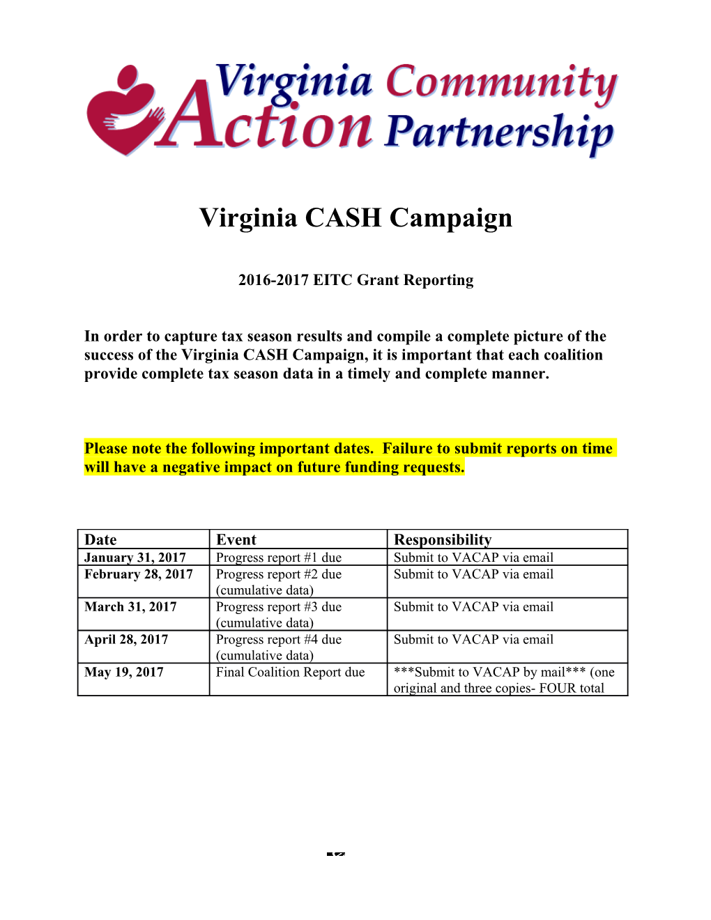 Virginia CASH Campaign
