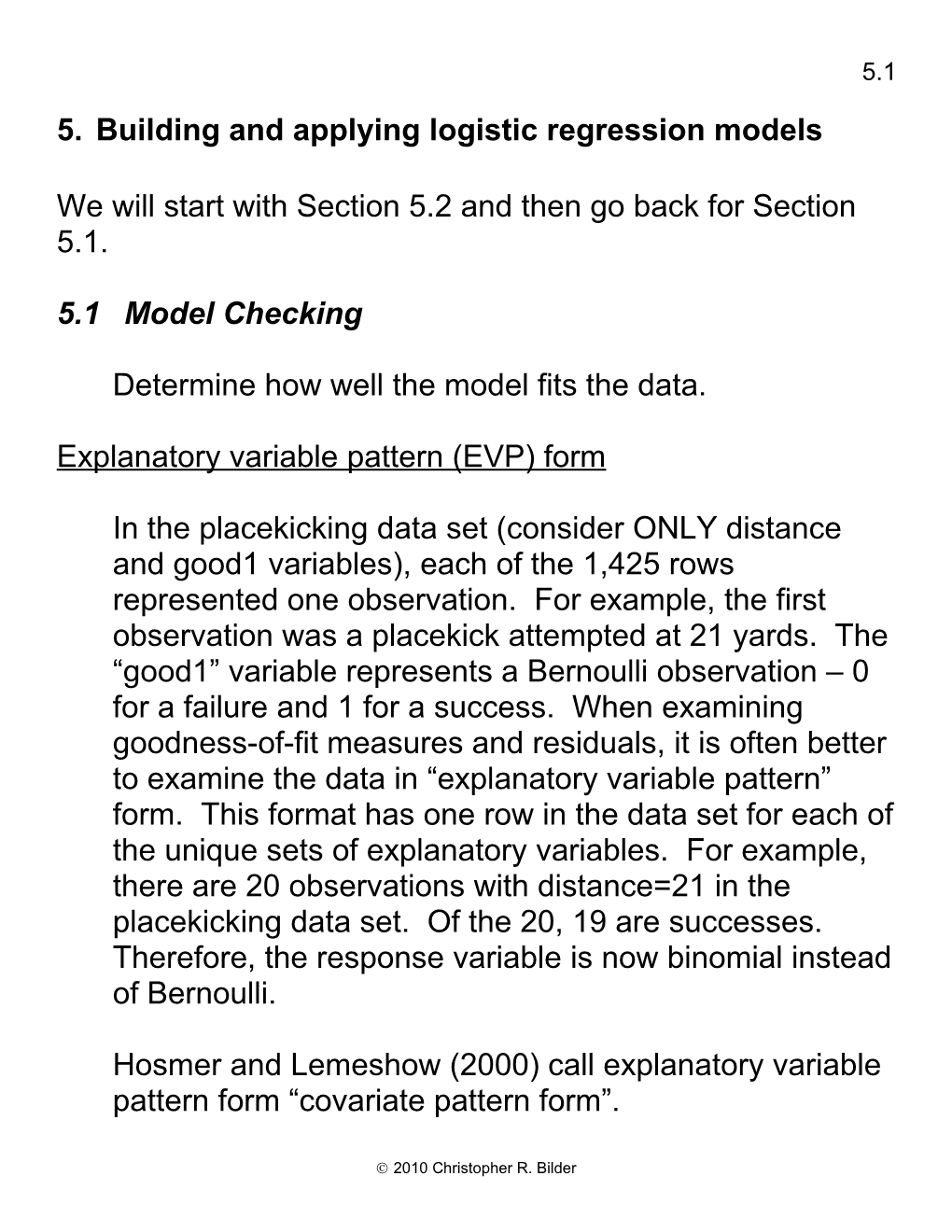 5.Building and Applying Logistic Regression Models