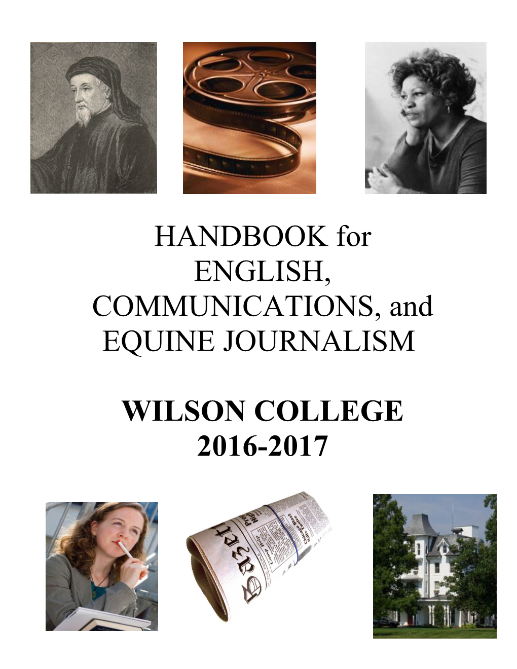 ENGLISH, COMMUNICATIONS, and EQUINE JOURNALISM