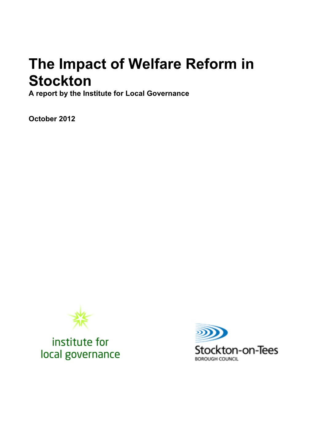 A Report by the Institute for Local Governance