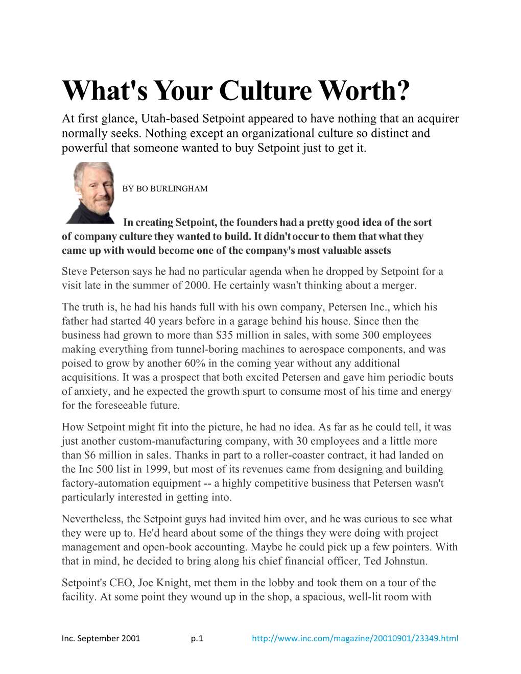 What's Your Culture Worth?