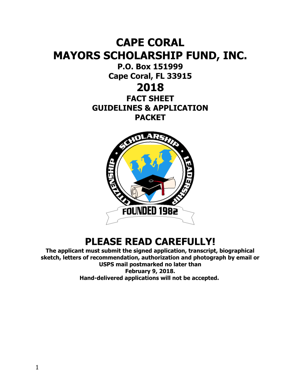 Mayors Scholarship Fund, Inc