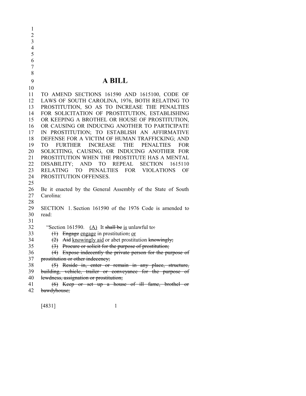 2015-2016 Bill 4831 Text of Previous Version (Feb. 3, 2016) - South Carolina Legislature Online