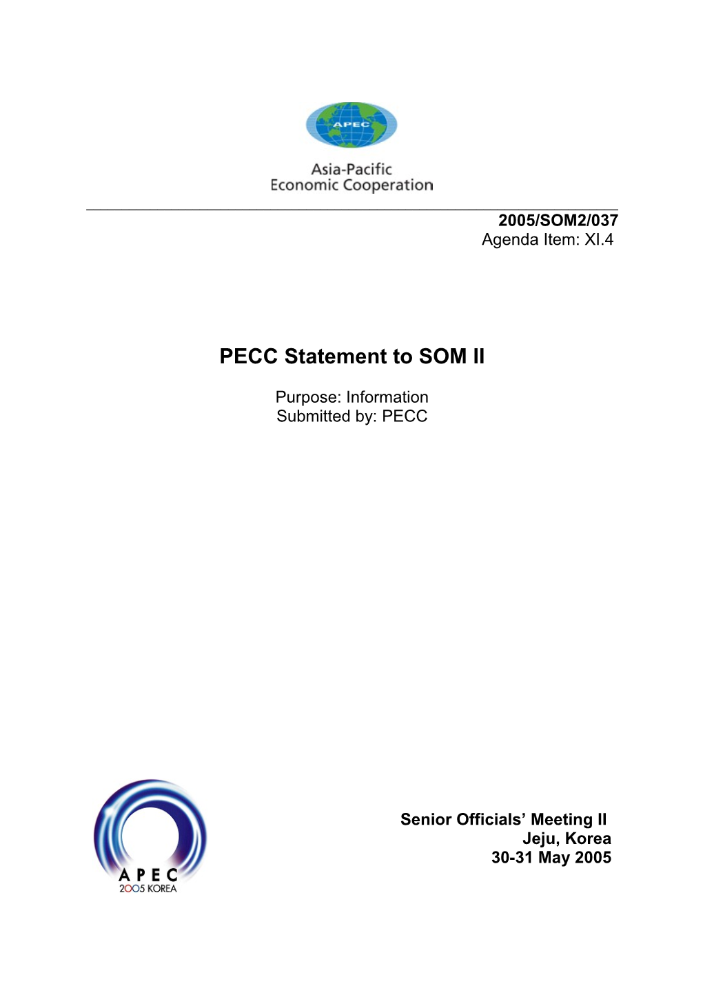 PECC Statement to SOM II