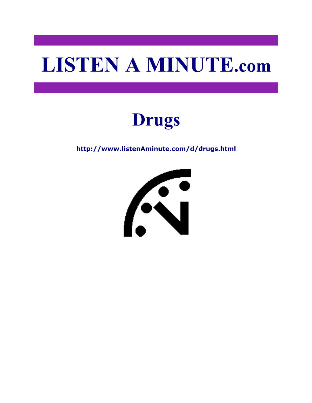 Listen a Minute.Com - ESL Listening - Drugs