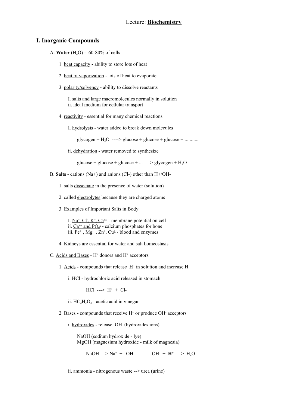 I. Inorganic Compounds