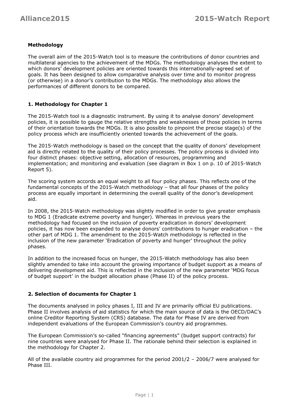 1. Methodology for Chapter 1