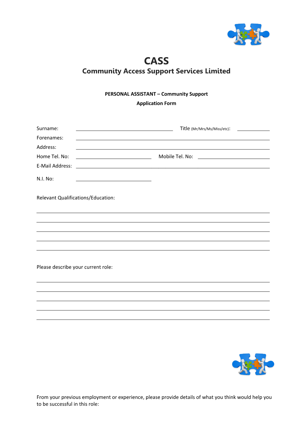 Community Access Support Services Limited