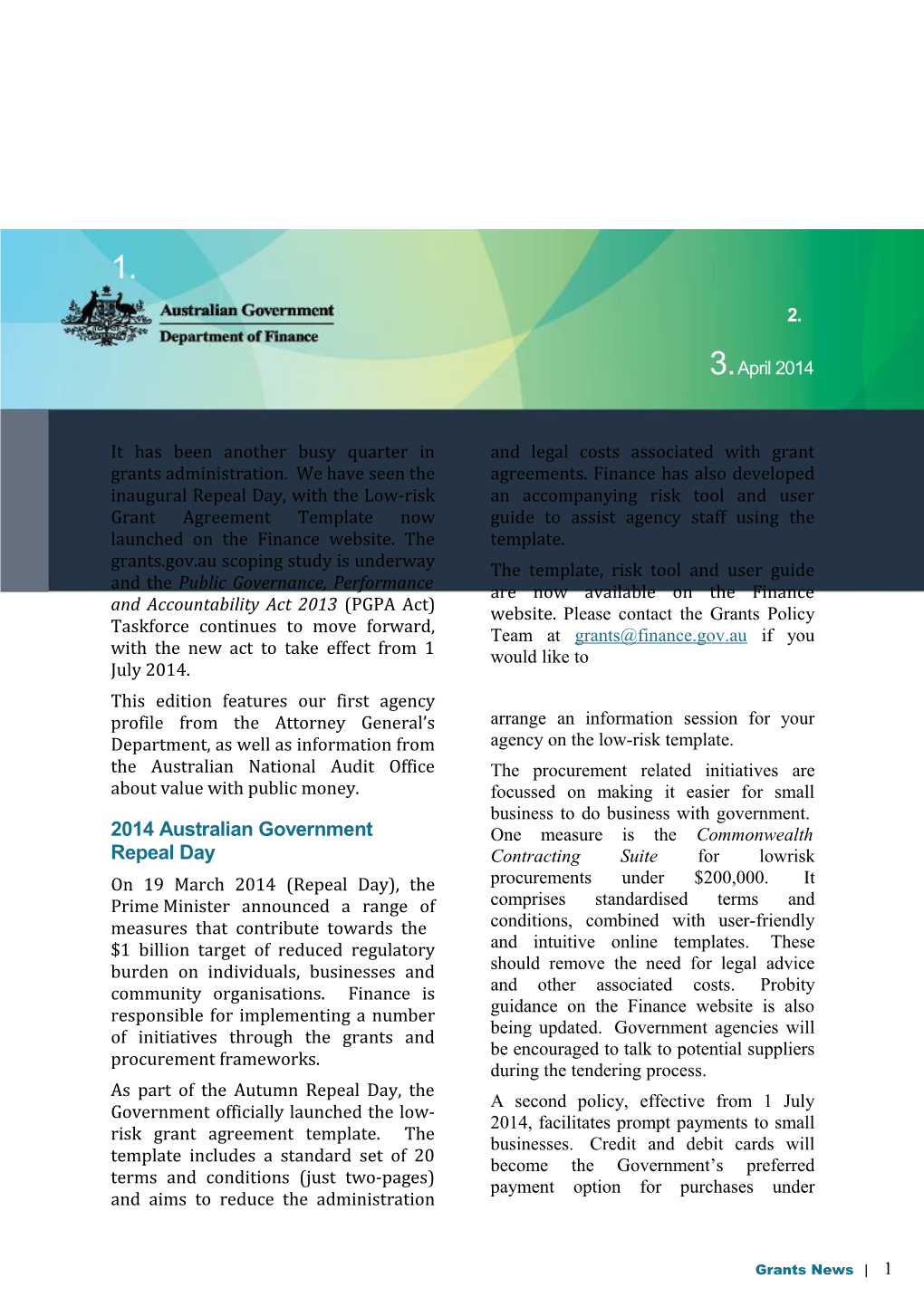 Australian Government - Grants News