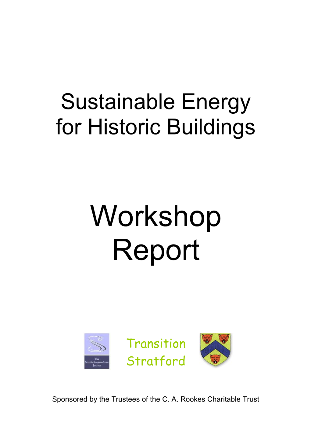 Sustainable Energy for Historic Buildings