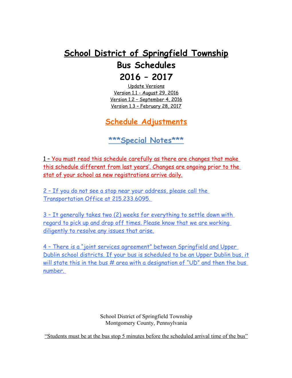 School District of Springfield Township