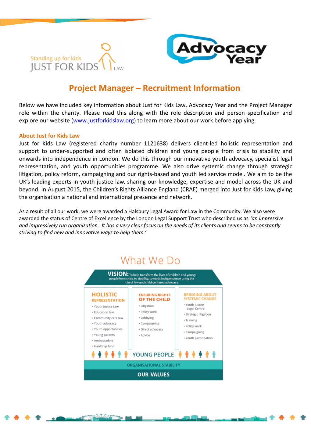 Project Manager Recruitment Information