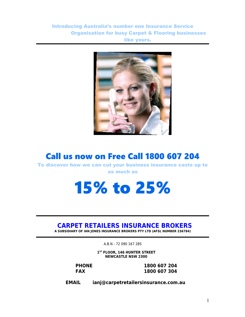 Call Us Now on Free Call 1800 607 204
