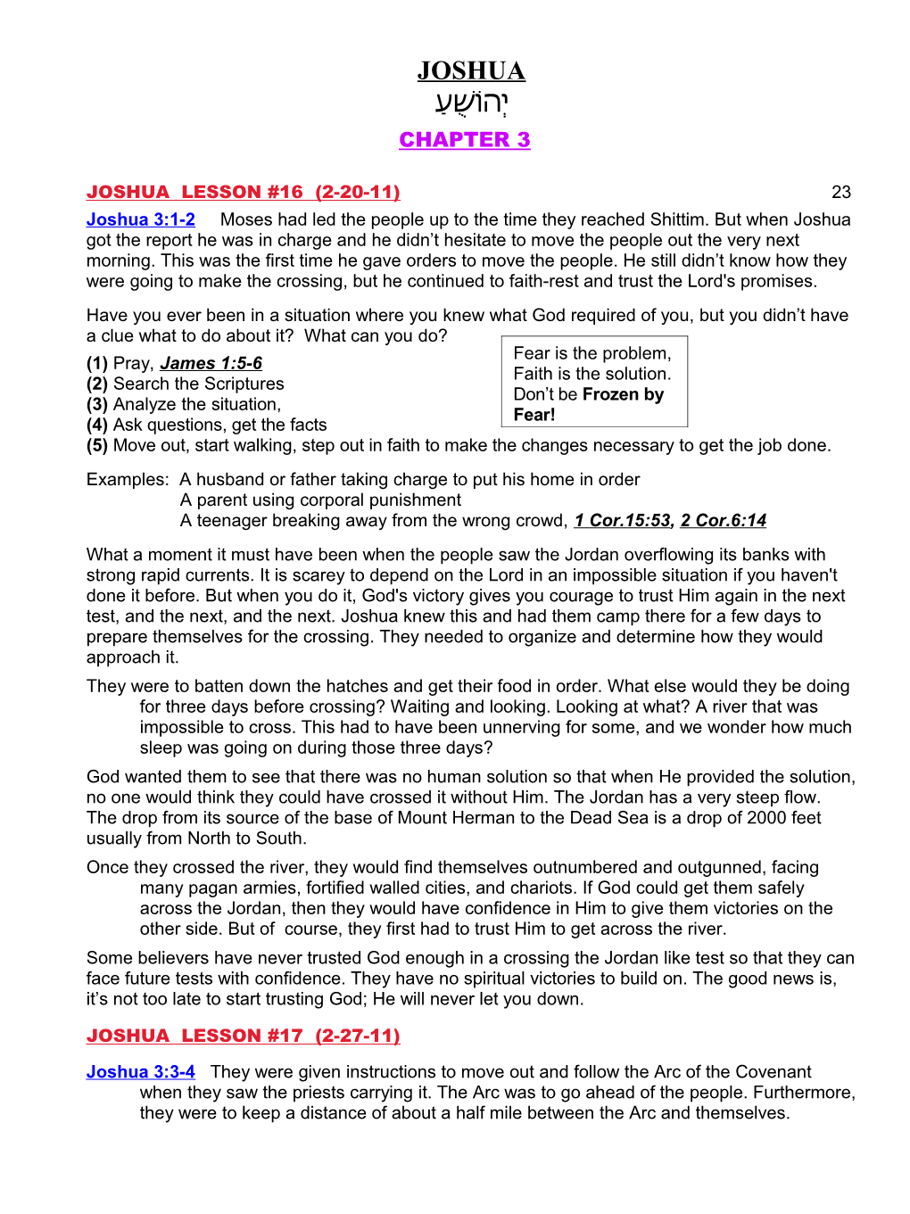 Joshua Lesson #16 (2-20-11) 23
