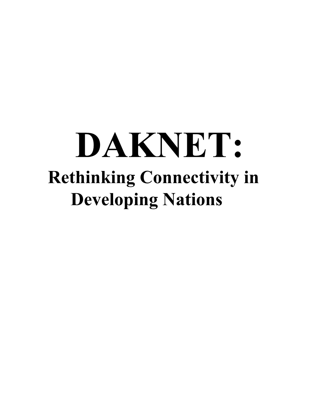 Seminar 2006 Daknet