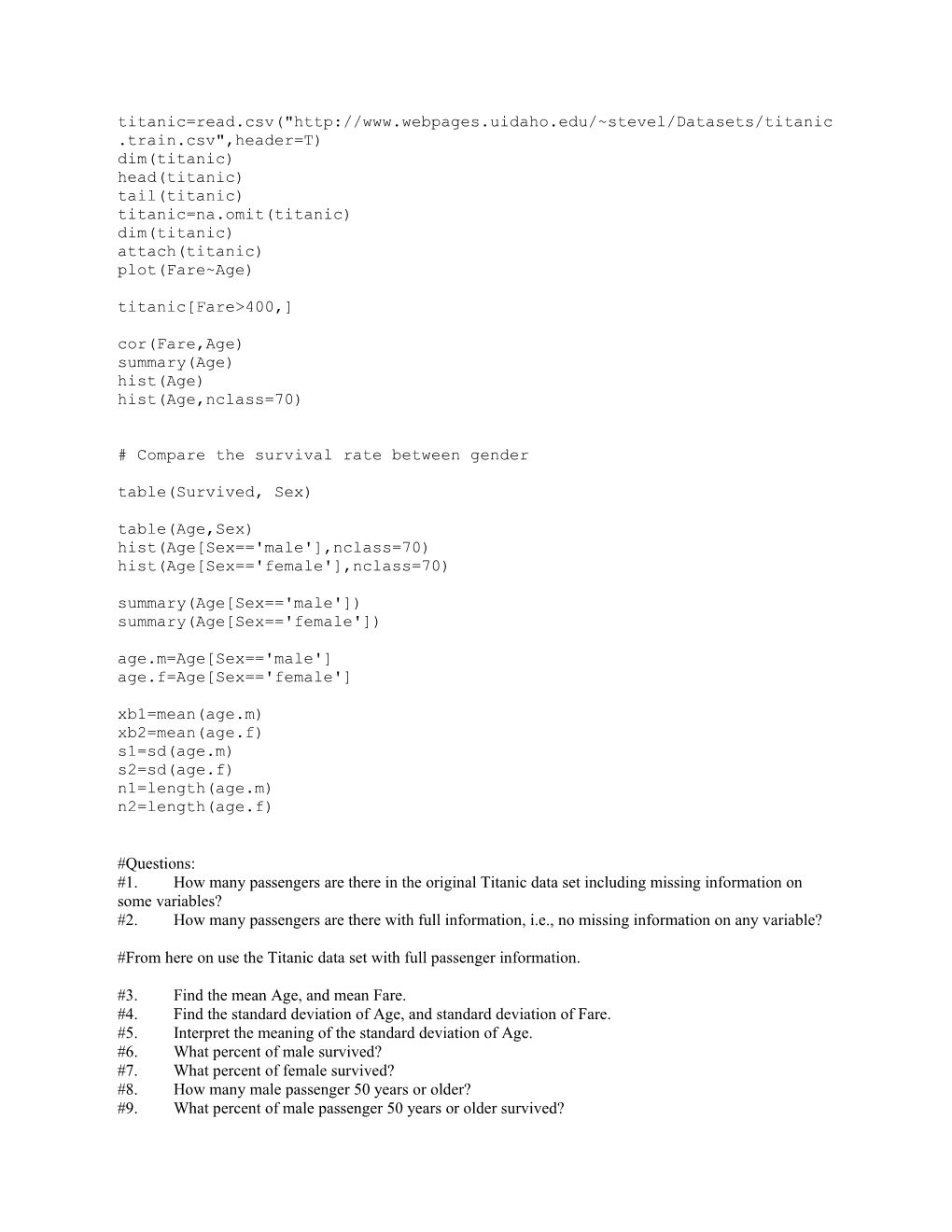 Titanic=Read.Csv(